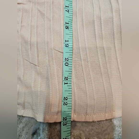 SHEIN Beige Ruffle Sleeve Embroidered Blouse | Size M - Picture 6 of 8